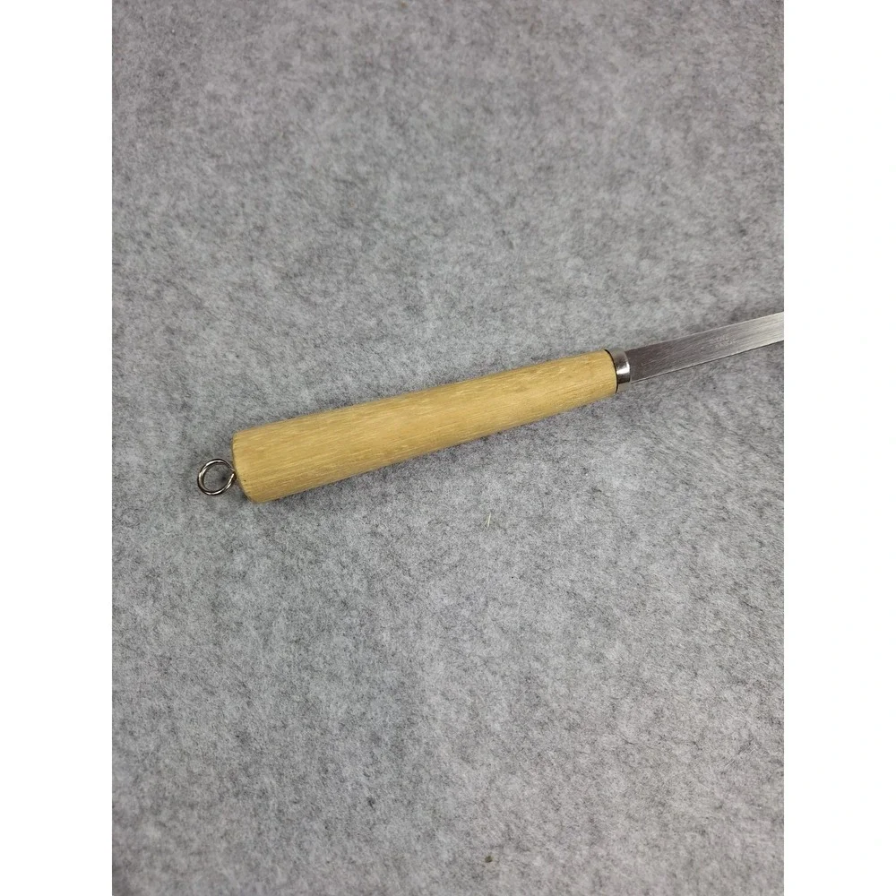 Vintage Spatula Turner Stainless Steel Wood Handle 13